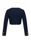 Luck Lacivert Crop Ceket & Etek
