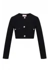 Luck Siyah Crop Ceket & Etek