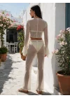 Muse Transparan Üst & Pantolon Takım