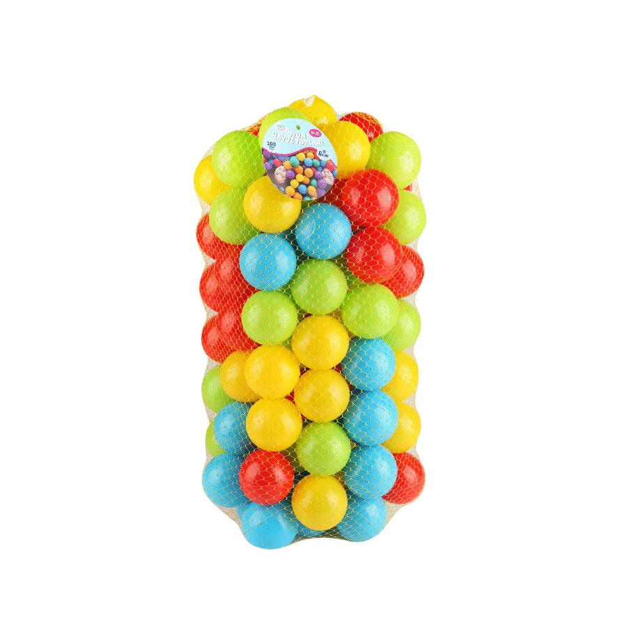 Mey İthalat®  ER-6100 Havuz Topu 6CM 100LÜ Filede