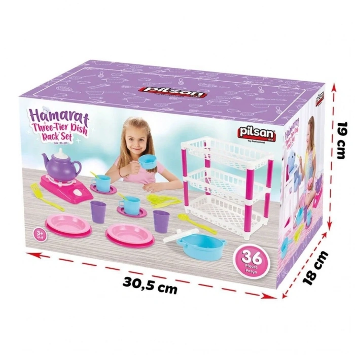 Mey İthalat®  03 337  3 Katlı Hamarat  Mutfak Seti