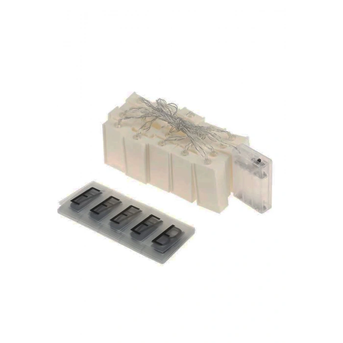 10&apos;lu Lightbox Işıklı Harf Mesaj Panosu Dekoratif Harf Işık Zinciri (5047)