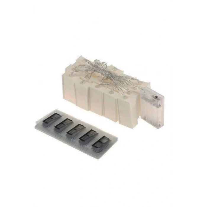 10&apos;lu Lightbox Işıklı Harf Mesaj Panosu Dekoratif Harf Işık Zinciri (5047)