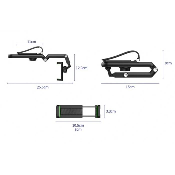 1080° Dönebilen Çok Fonksiyonlu Telefon Tutucu (5047)