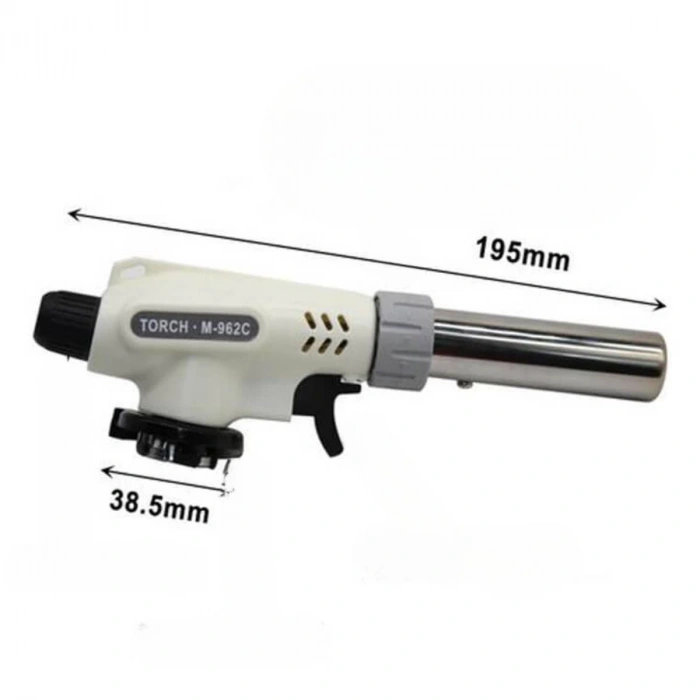 1300°C Çok Amaçlı Gaz Torch Çakmak - Mutfak, Mangal, Lehimleme Pürmüz Alev Tabancası (5047)