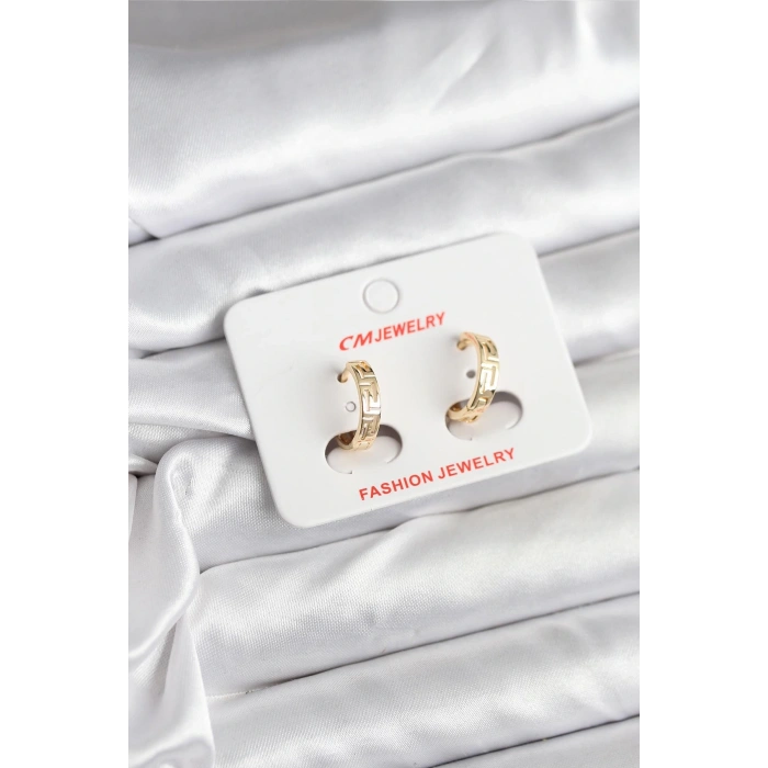 Mey İthalat® 14K Gold Renk Kaplama CM Kadın Küpe