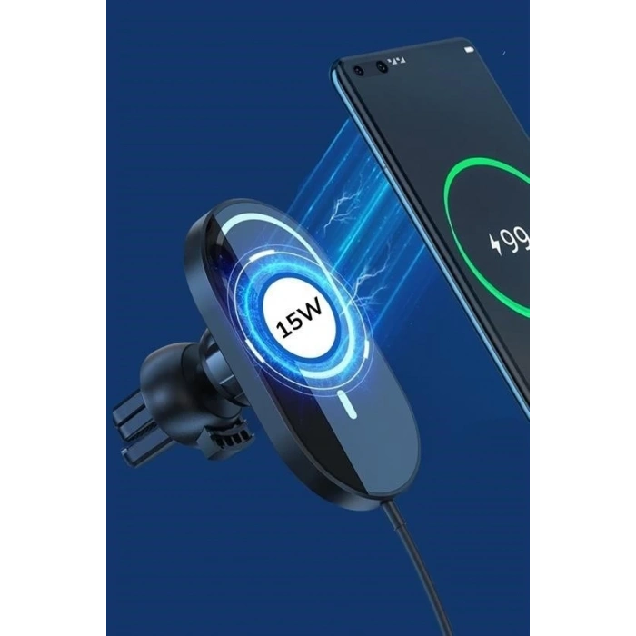 15w Mıknatıslı Takılabilen Hızlı Şarj Tüm Cihaz Ve Araçlara Uyumlu Araç İçi Şarj Cihazı