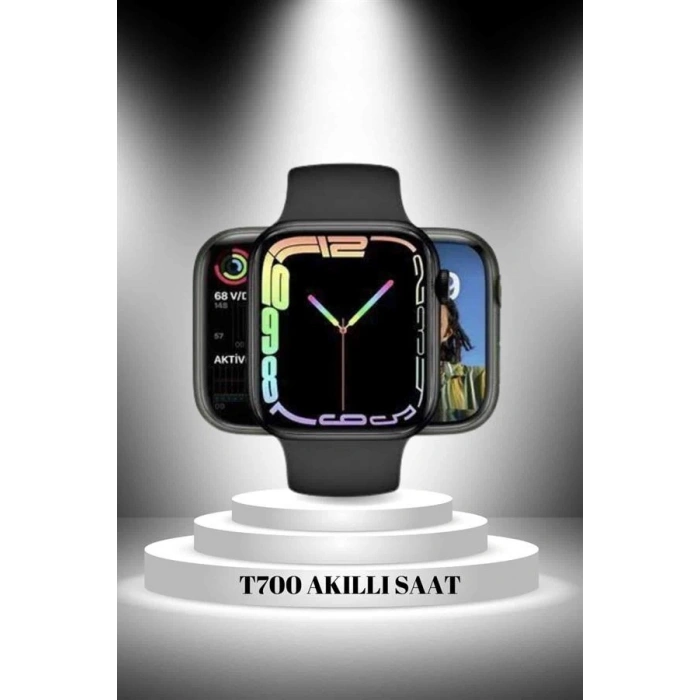 Mey İthalat® 2025 Model Akıllı Saat ve Bluetooth Kulaklık 5.0 Bluetooth Bağlantılı Dokunmatik Ekran