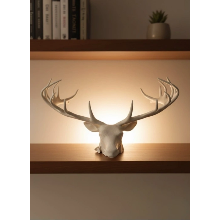 Mey İthalat® 25 cm Estetik Geyik Figürü Şık Ev Ofis Dekorasyonu