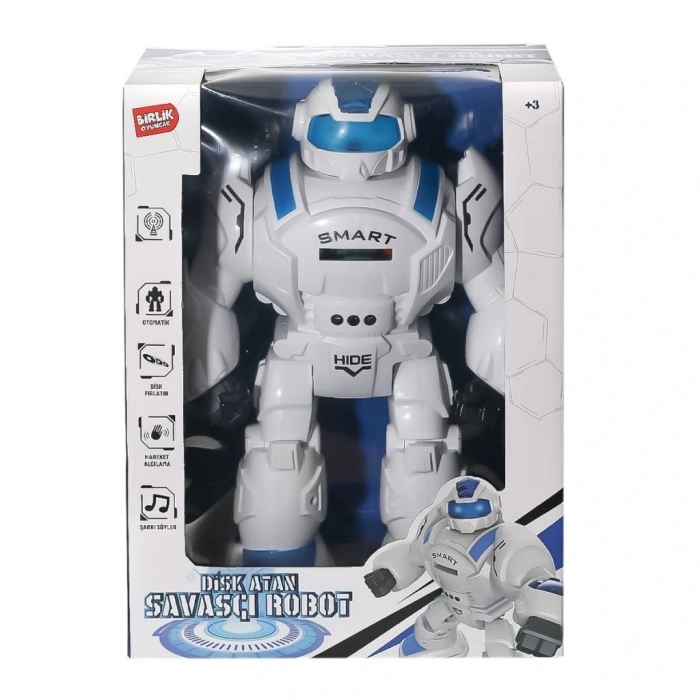 Mey İthalat®  27115 Kumandalı Disk Atan Süper Robot -Birliktoys