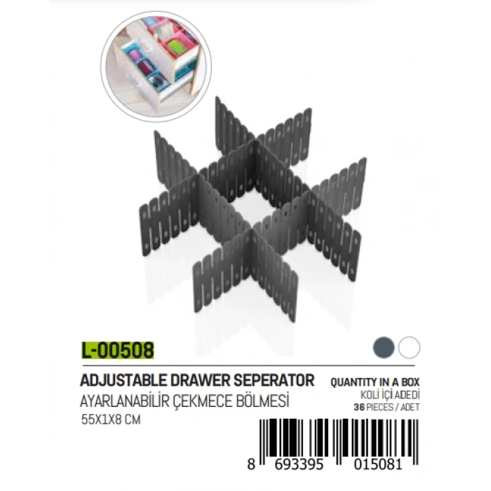 3 PARÇA  AYARLANABİLİR ÇEKMECE BÖLMESİ (5047)