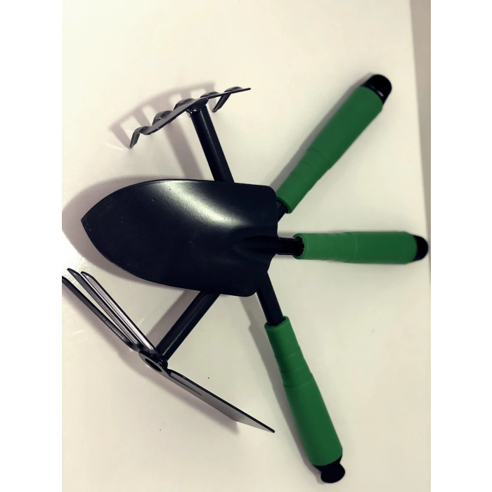 3 Parça Bahçe Seti - Çapa Tırmık Kazma Set (5047)