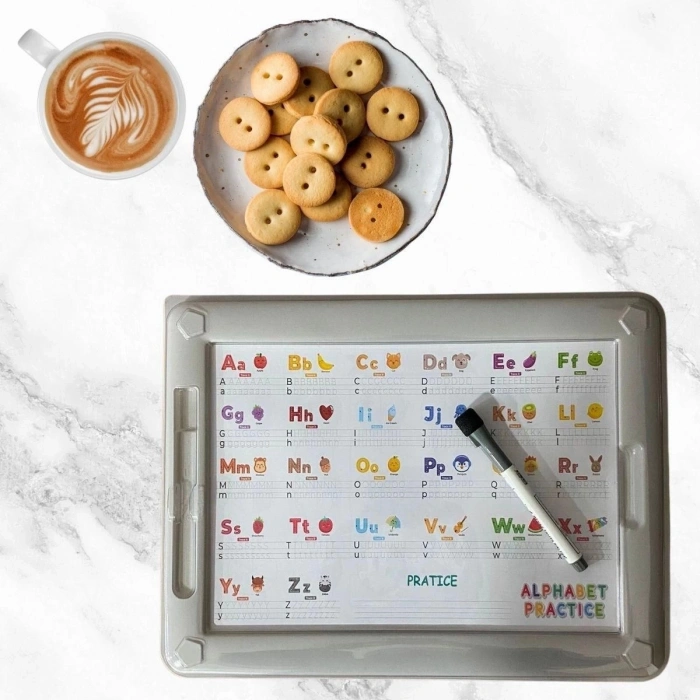 32 Farklı Etkinlikli Kalem ve Silgi Hediyeli Eğitici Sihirli Etkinlik Tahtası