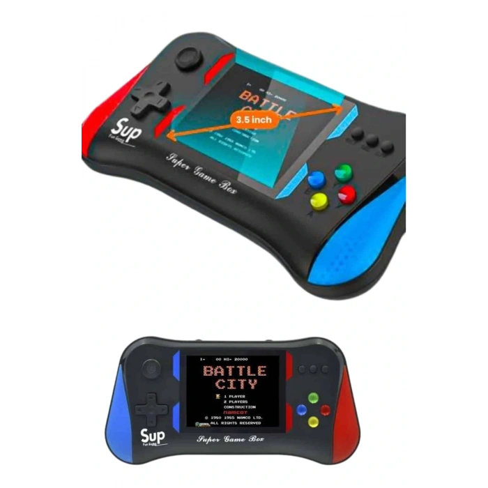 Mey İthalat® 3.5 İnç 500ü 1 Arada Klasik Oyun Konsolu Nostalji Oyunlu Atari