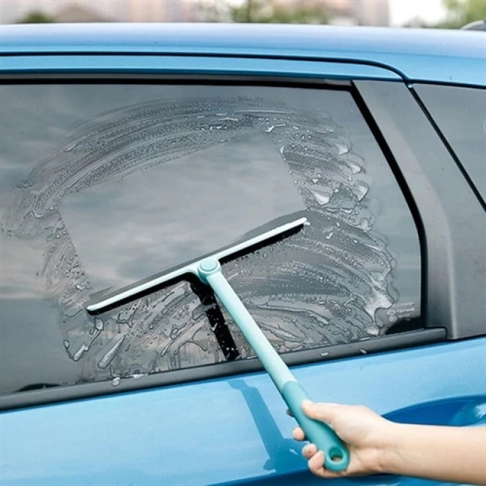 360 Derece Döner Başlıklı Cam Sil Çok Amaçlı Pratik Cam Ayna Fayans Silme Aparatı (5047)