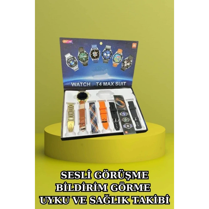 Mey İthalat® 3.Nesil TWS Bluetooth Kulaklık Bluetooth Bağlantılı Akıllı Saat Amoled Ekran Plastik Hasır Kordon