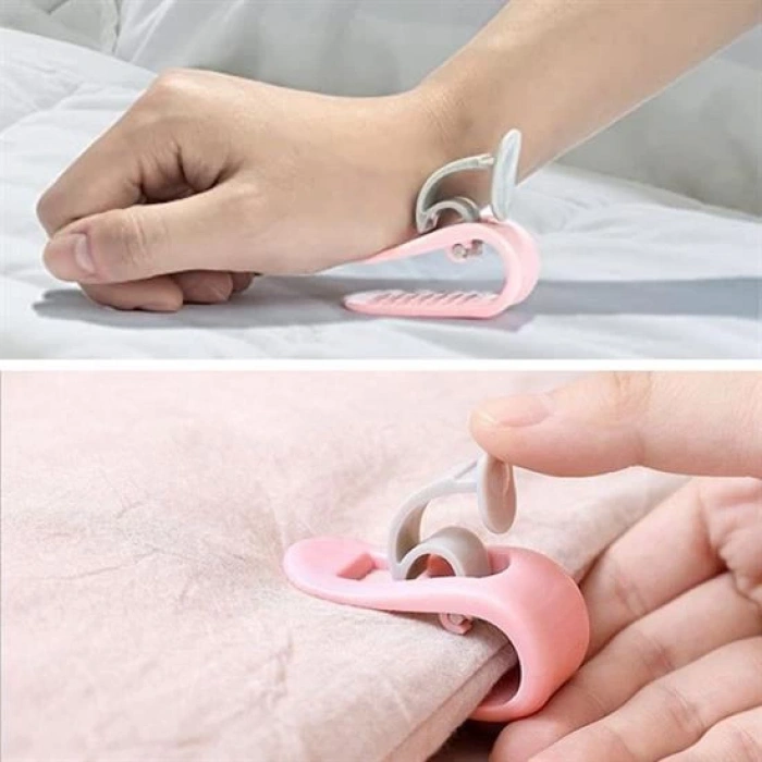 4 Adet İğnesiz Yorgan Çarşaf Ve Perde Tutucu Sabitleyici Kaydırmaz Örtü Düzenleyici Klips (5047)