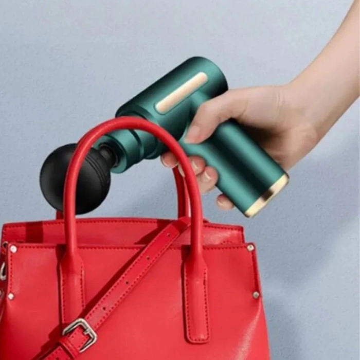 4 Masaj Başlıklı Titreşim, Şarj Edilebilir Küçük Masaj Aleti,Masaj Tabancası (5047)