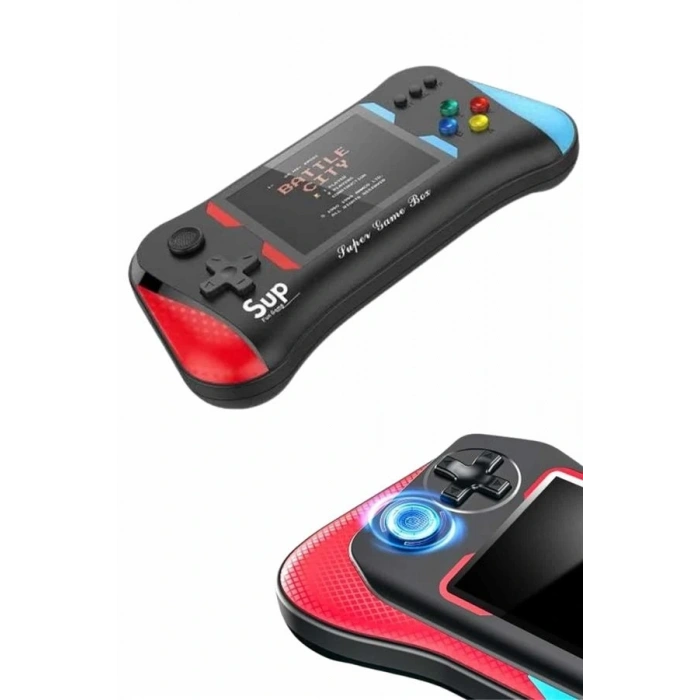 Mey İthalat® 500 Oyunlu Retro Sup Konsolu Taşınabilir Mini Gamepad 3,5 İnç Ekran