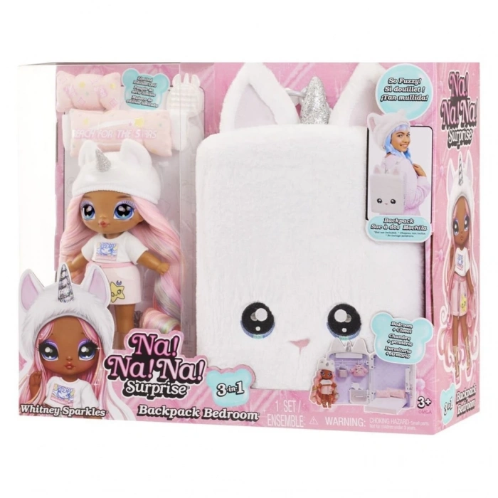 592365 NaNaNa Surprise 3ü1 Arada Büyük Sırt Çantalı Set - Whitney Sparkles