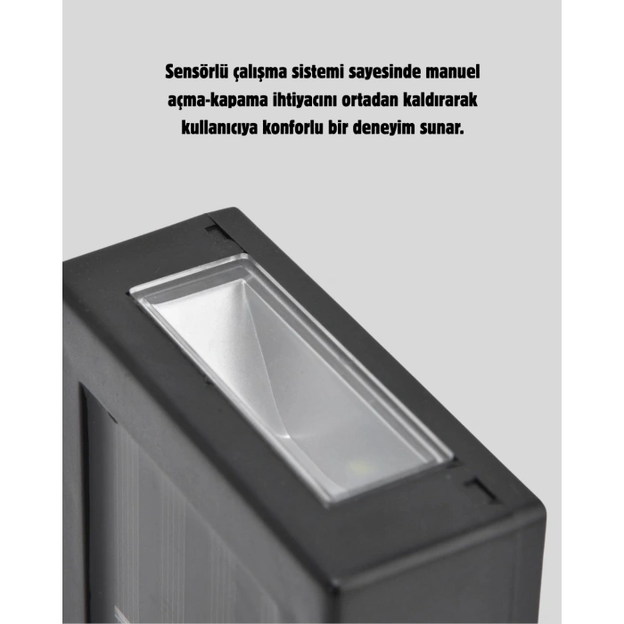 Mey İthalat® 6 LED Güneş Enerjili Sensörlü Lamba – Akıllı Işık Sensörlü, Enerji Tasarruflu Bahçe Aydınlatma