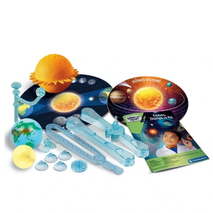 Mey İthalat® 64738 Bilim ve Oyun - Dünya, Güneş, Ay