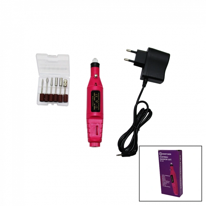 7 UÇLU ELEKTRİKLİ MANİKÜR PEDİKÜR SETİ 2000-300RPM HIZ (5047)