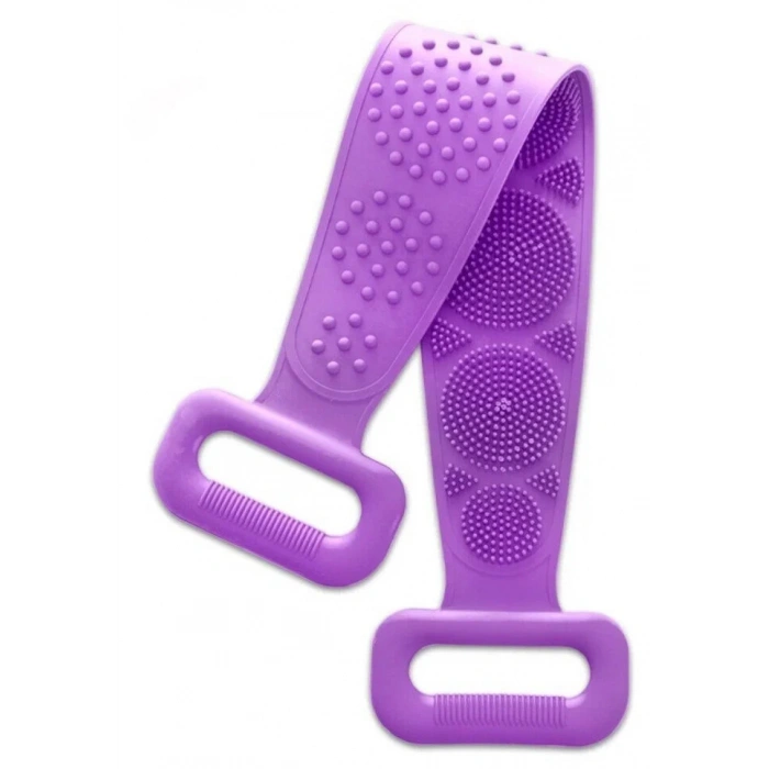 70 cm Çift Taraflı Sırt Kesesi -Silikon Duş Kesesi - Peeling Banyo Kesesi (5047)