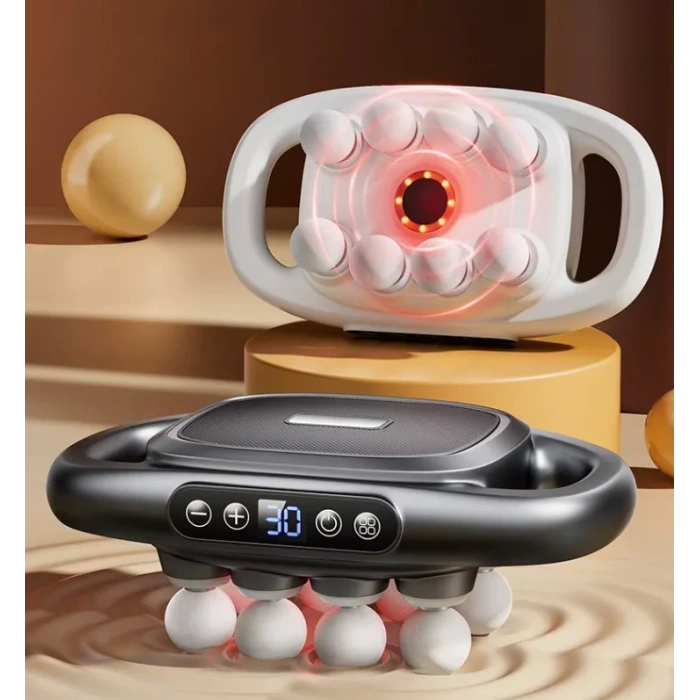 8 Başlıklı Şarjlı Isıtmalı Masaj Aleti (5047)