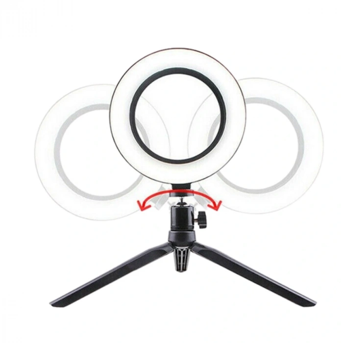 8inç 20cm Youtube Instagram Tiktok Selfie Stüdyo Video Fotoğraf Ring Light Tripod Led Halka Işık (5047)