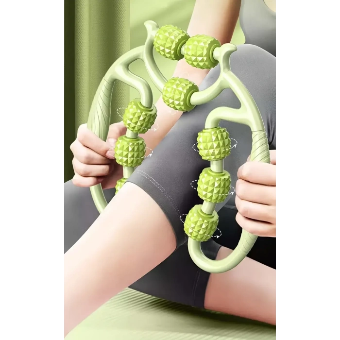 9 Tekerlekli Boyun Bacak Ayak Bel Masaj Aleti Çok Fonksiyonlu Manuel (5047)