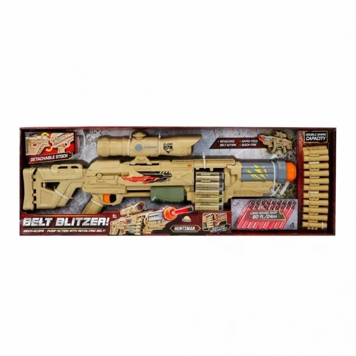 91955 Belt Blitzer 18 Mermili Sünger Dart Atan Silah -Sunman