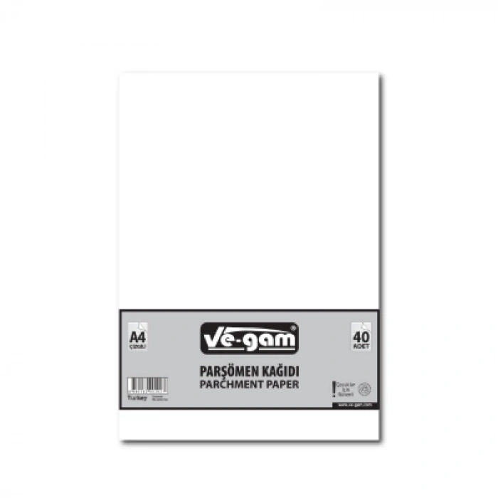 A4 40 PARÇA  ÇİZGİSİZ PARŞÖMEN KAĞIDI (5047)