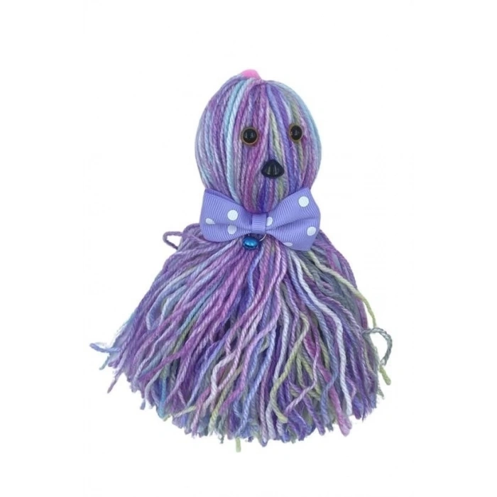 Ahtapot Şekilli Zilli Ve İpli Rengarenk Püsküllü Sevimli KediOyuncağı