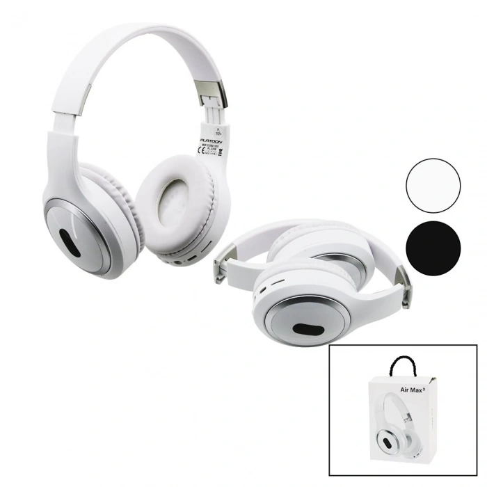 AIR MAX 3 KATLANIR ŞARJLI BLUETOOTH KULAK ÜSTÜ KABLOSUZ KULAKLIK PL-2335 (5047)