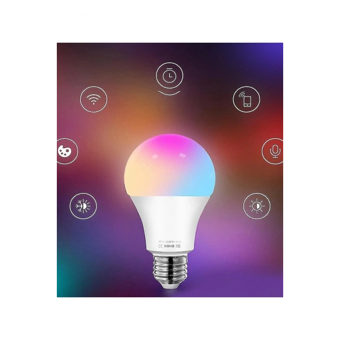 Akıllı Rgb Led Lamba Ampul 9w 50hz 800 Lümen