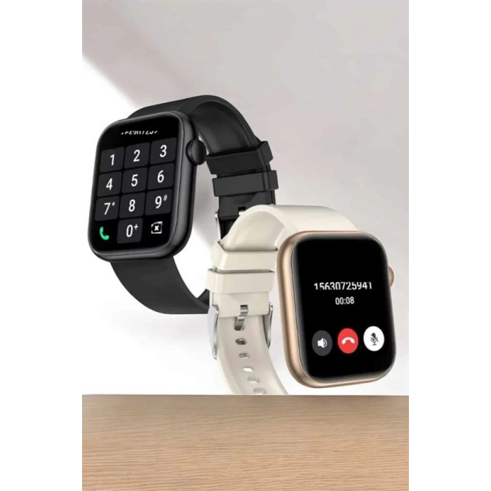 Mey İthalat® Akıllı Saat 44mm Çelik Kasa, OLED Ekran ve Gelişmiş Sağlık Takibi