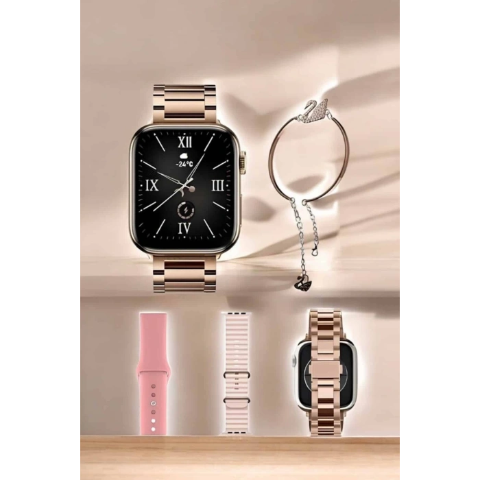 Mey İthalat® Akıllı Saat Bileklik Hediyeli Uzun Pil Ömrü GPS Takibi