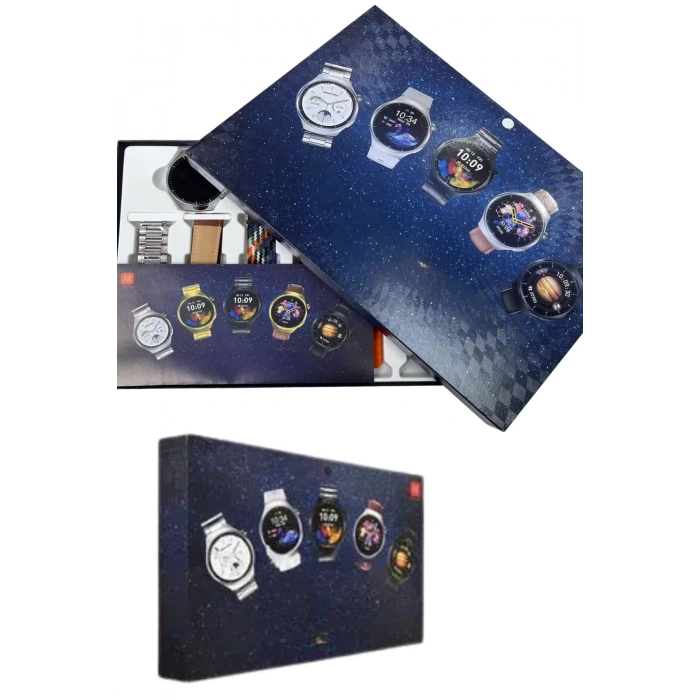 Mey İthalat® Akıllı Saat Çoklu Kordon Seçenekli Dokunmatik Ekran Nabız Sensörlü