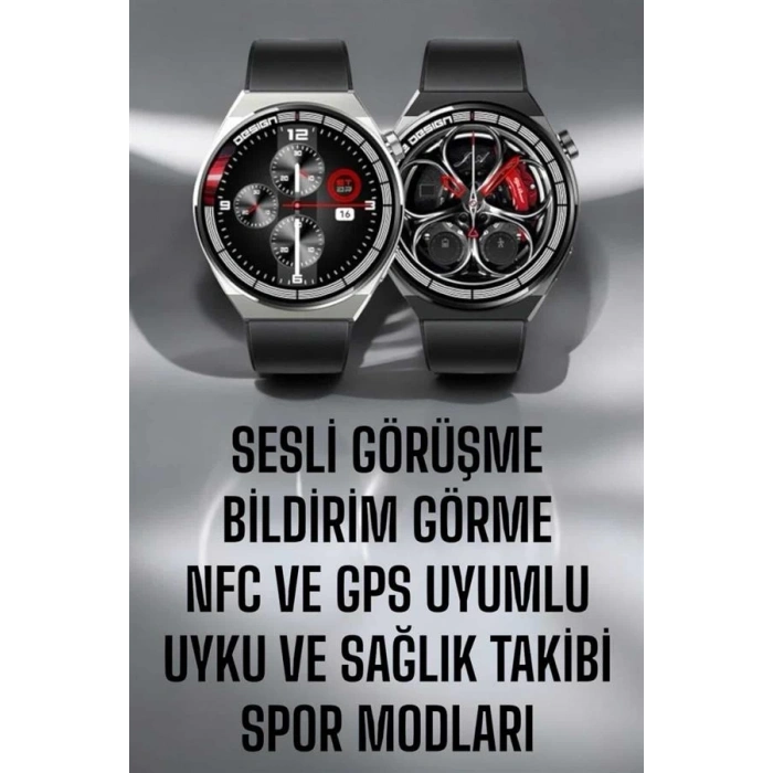 Mey İthalat® Akıllı Saat GPS VE NFC Özelliği Sesli Görüşme Dokunmstik Ekran