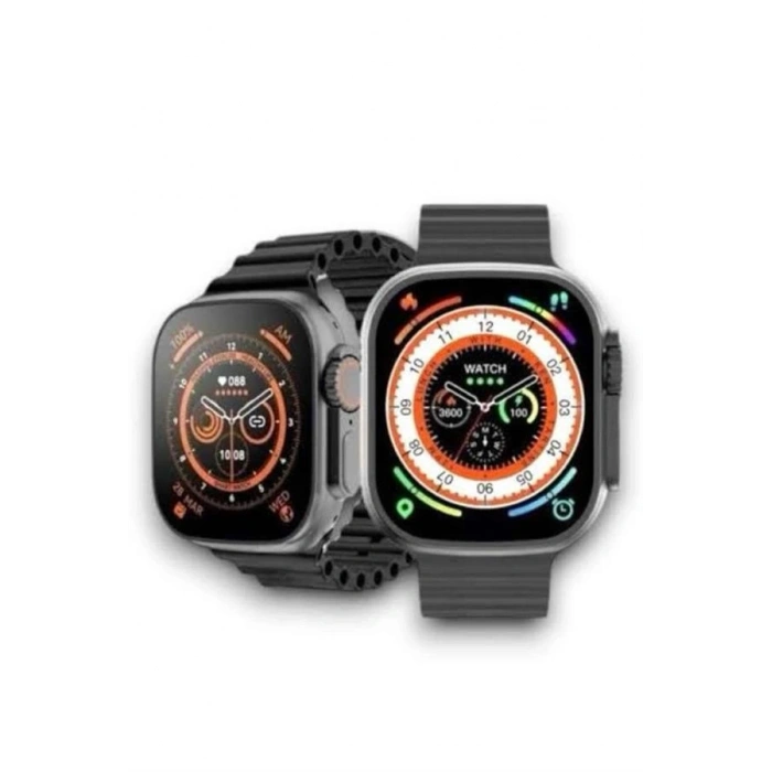 Mey İthalat® Akıllı Saat Kordon Hediyeli Güçlü Batarya Kapasiteli Titreşimli Bildirim Görme Unisex