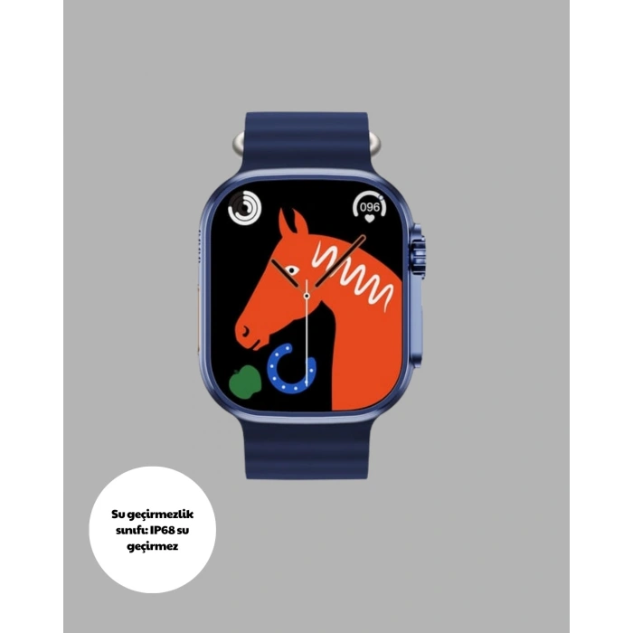 Mey İthalat® Akıllı Saat Ultra  2.05 IPS Ekran Bluetooth Aramalı Spor Modlu