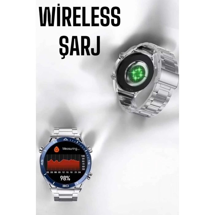 Mey İthalat® Akıllı Saat Yeni Nesil 2024 Model Metal Kordonlu Bluetooth Bağlantılı