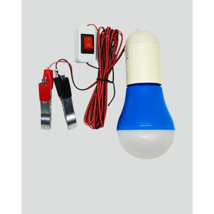 Mey İthalat® Aküden Çalışan 12V LED Ampul Taşınabilir Kullanım