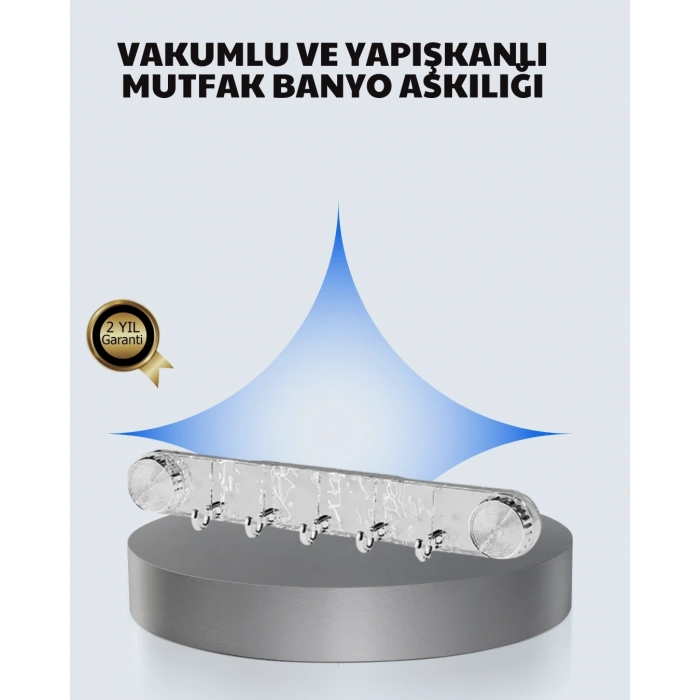 Mey İthalat® Aletsiz Montaj Vakumlu Yapışkanlı Askı Aparatı