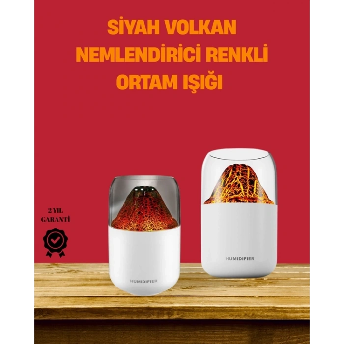Mey İthalat® Alev Efektli Ultrasonik Difüzör – Sessiz Çalışma