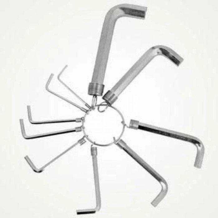 Allen Anahtar Takım Altı Köşeli 10 Parça Alyan (5047)