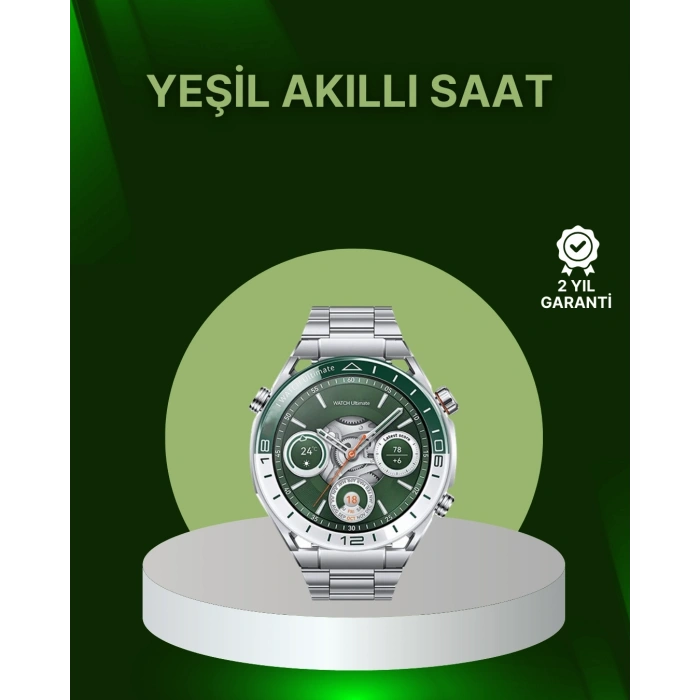 Mey İthalat® Amoled Ekran Akıllı Saat Harita Gösterimli Bluetooth Aramalı 3 Kayışlı