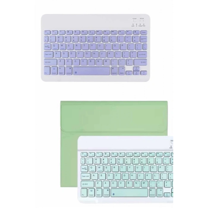 Mey İthalat® Android ve İOS Uyumlu Bluetooth Kablosuz Türkçe Q Klavye Renkli