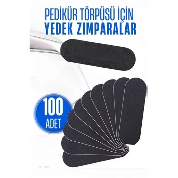 Ayak Törpü Yedeği Yapışkanlı Törpü Zımparası Pedikür Törpü Yedeği 100 ADET